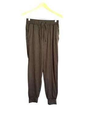 LIBIN - WOMENS GREEN LIGHT WEIGHT PULLOVER ELASTIC WAIST PANTS SIZE MEDIUM
